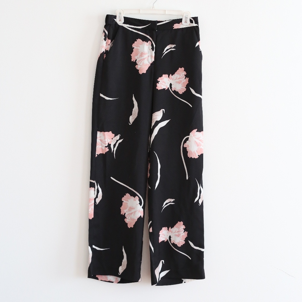 1. State floral wide leg pants